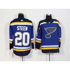St.Louis Blues #20 Alexander Steen Blue Adidas Jersey