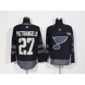 St.Louis Blues #27 Alex Pietrangelo Black 1917-2017 100th Anniversary Adidas Jersey