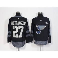 St.Louis Blues #27 Alex Pietrangelo Black 1917-2017 100th Anniversary Adidas Jersey