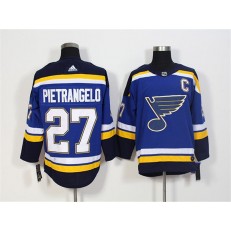 St.Louis Blues #27 Alex Pietrangelo Blue Adidas Jersey