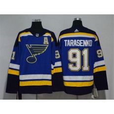 St.Louis Blues #91 Vladimir Tarasenko Blue Adidas Jersey