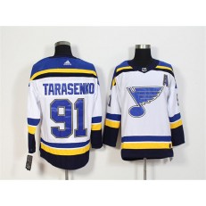 St.Louis Blues #91 Vladimir Tarasenko White Adidas Jersey