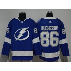 Tampa Bay Lightning #86 Nikita Kucherov Blue Adidas Jersey