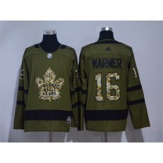 Toronto Maple Leafs #16 Mitch Marner Olive Green Adidas Jersey