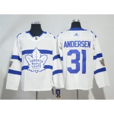 Toronto Maple Leafs #31 Frederik Andersen White 2018 NHL Stadium Series Adidas Jersey