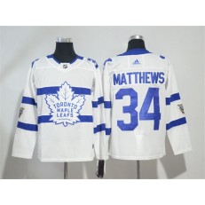 Toronto Maple Leafs #34 Auston Matthew White 2018 NHL Stadium Series Adidas Jersey