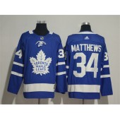Toronto Maple Leafs #34 Auston Matthews Blue Adidas Jersey