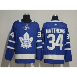 Toronto Maple Leafs #34 Auston Matthews Blue Adidas Jersey