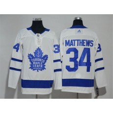 Toronto Maple Leafs #34 Auston Matthews White Adidas Jersey