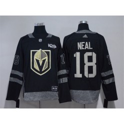 Vegas Golden Knights #18 James Neal Black 1917-2017 100th Anniversary Adidas Jersey