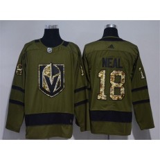 Vegas Golden Knights #18 James Neal Olive Green Adidas Jersey
