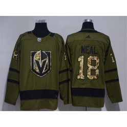 Vegas Golden Knights #18 James Neal Olive Green Adidas Jersey