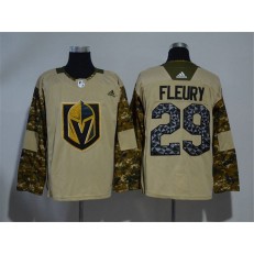 Vegas Golden Knights #29 Marc-Andre Fleury Camo 2017 Veterans Day Adidas Jersey
