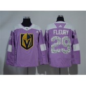 Vegas Golden Knights #29 Marc-Andre Fleury Fights Cancer Montreal Adidas Jersey