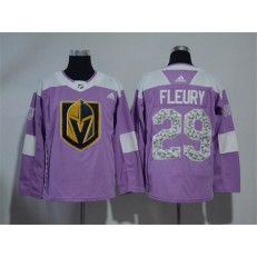 Vegas Golden Knights #29 Marc-Andre Fleury Fights Cancer Montreal Adidas Jersey