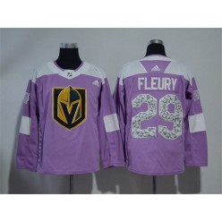 Vegas Golden Knights #29 Marc-Andre Fleury Fights Cancer Montreal Adidas Jersey