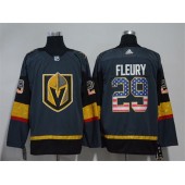 Vegas Golden Knights #29 Marc-Andre Fleury Gray USA Flag Adidas Jersey