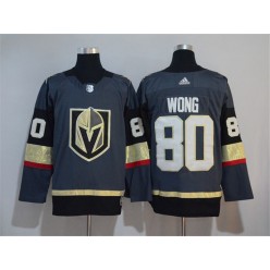 Vegas Golden Knights #80 Tyler Wong Gray Adidas Jersey