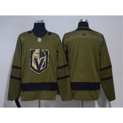 Vegas Golden Knights Blank Olive Green Adidas Jersey