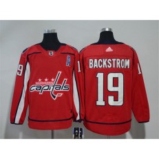 Washington Capitals #19 Nicklas Backstrom Red Adidas Jersey