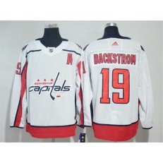 Washington Capitals #19 Nicklas Backstrom White Adidas Jersey