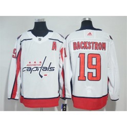 Washington Capitals #19 Nicklas Backstrom White Adidas Jersey
