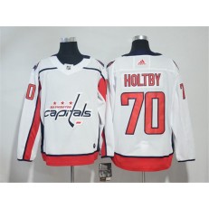 Washington Capitals #70 Braden Holtby White Adidas Jersey