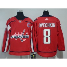 Washington Capitals #8 Alexander Ovechkin Red Adidas Jersey