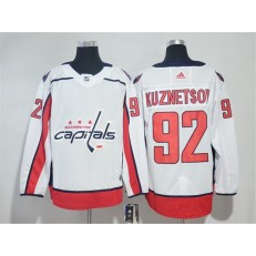 Washington Capitals #92 Evgeny Kuznetsov White Adidas Jersey