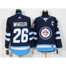 Winnipeg Jets #26 Blake Wheeler Navy Adidas Jersey