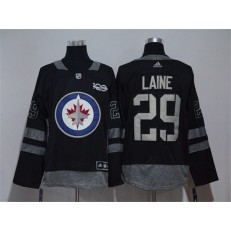 Winnipeg Jets #29 Patrik Laine Black 1917-2017 100th Anniversary Adidas Jersey