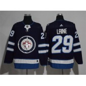 Winnipeg Jets #29 Patrik Laine Navy Glittery Edition Adidas Jersey