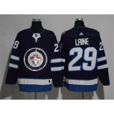 Winnipeg Jets #29 Patrik Laine Navy Glittery Edition Adidas Jersey