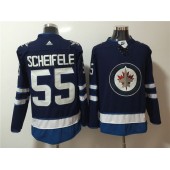 Winnipeg Jets #55 Mark Scheifele Navy Adidas Jersey