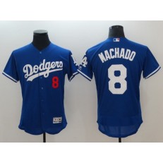 MLB Los Angeles Dodgers 8 Manny Machado Royal Flexbase Men Jersey
