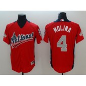National League 4 Yadier Molina Red 2018 MLB all-star Game Home Run Derby Jersey