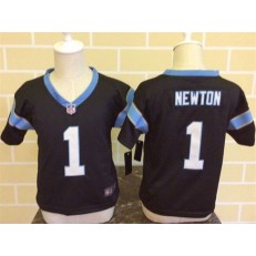 Nike Carolina Panthers 1 Cam Newton Black Toddler Game Jersey