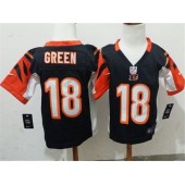 Nike Cincinnati Bengals 18 AJ Green Black Toddler Game Jersey