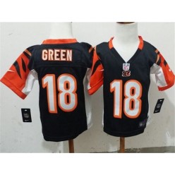 Nike Cincinnati Bengals 18 AJ Green Black Toddler Game Jersey