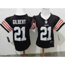 Nike Cleveland Browns 21 Justin Gilbert Brown Toddler Jersey