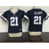 Nike Dallas Cowboys 21 Deion Sanders Blue Toddler Game Jersey