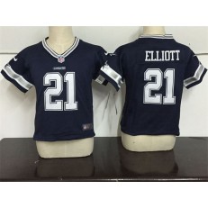 Nike Dallas Cowboys 21 Deion Sanders Blue Toddler Game Jersey