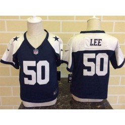 Nike Dallas Cowboys 50 Sean Lee Blue Throwback Toddler Game Jersey