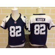 Nike Dallas Cowboys 82 Jason Witten Blue Throwback Toddler Game Jersey