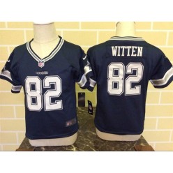 Nike Dallas Cowboys 82 Jason Witten Blue Toddler Game Jersey