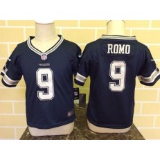 Nike Dallas Cowboys 9 Tony Romo Blue Toddler Game Jersey