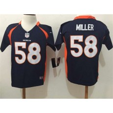 Nike Denver Broncos 58 Von Miller Navy Toddler Game Jersey