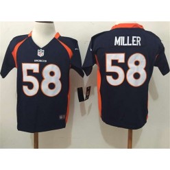Nike Denver Broncos 58 Von Miller Navy Toddler Game Jersey