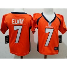 Nike Denver Broncos 7 John Elway Orange Toddler Game Jersey