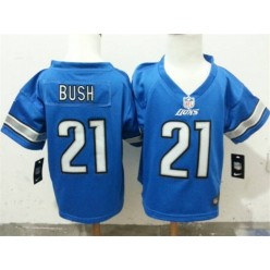 Nike Detroit Lions 21 Reggie Bush Blue Toddler Game Jersey